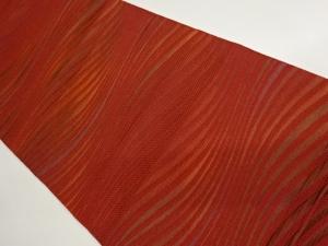 本場筑前博多ふくれ織変わり横縞模様織出し名古屋帯